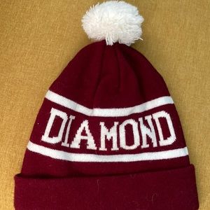 Diamond beanie stocking hat